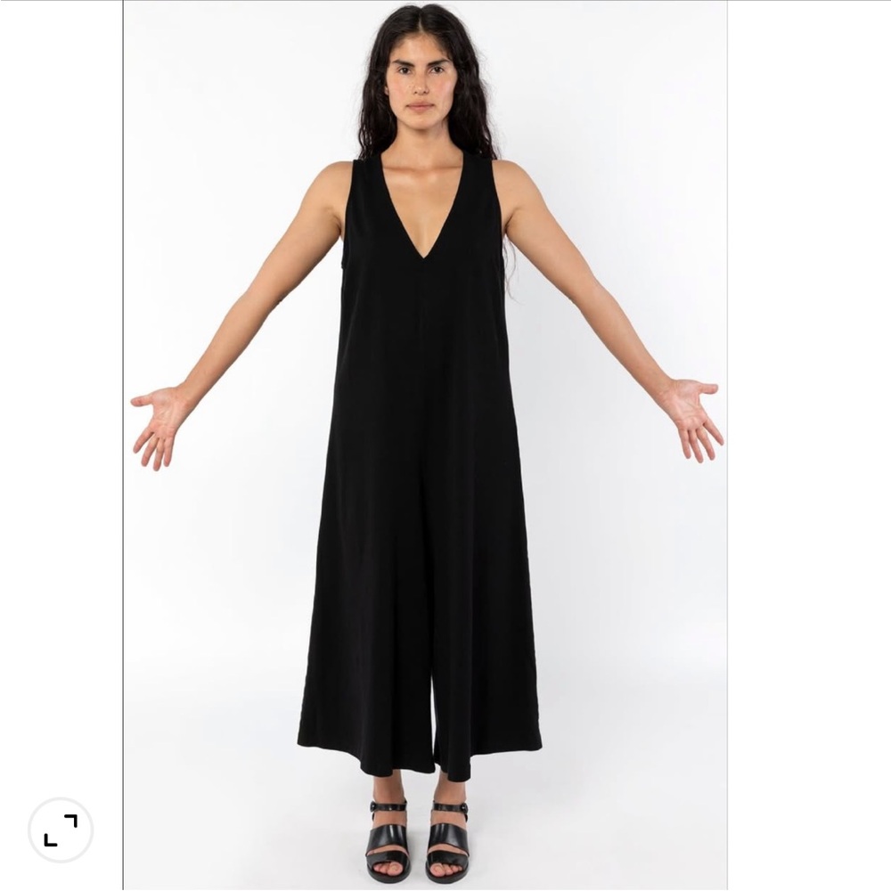 Los Ángeles Apparel Heavy Jersey Sleeveless V-Neck Jumpsuit